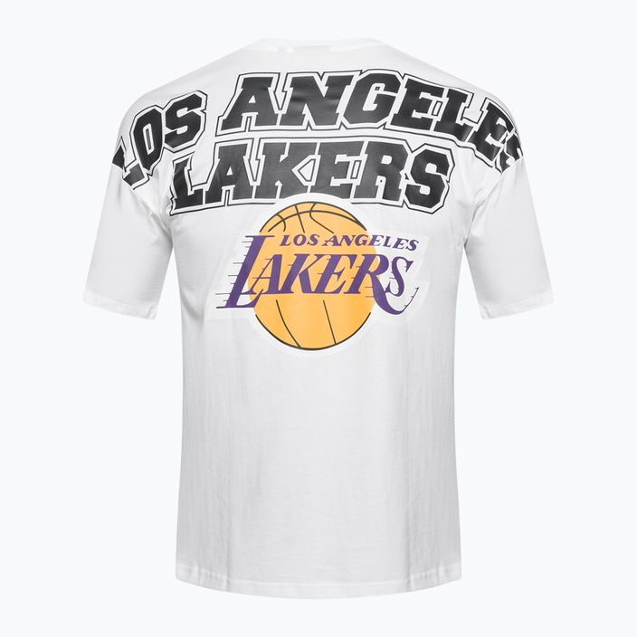 Koszulka męska New Era NBA Large Graphic BP OS Tee Los Angeles Lakers white 7